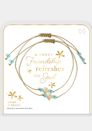 Faith Wear + Share Bracelets - A sweet friendship refreshes the soul