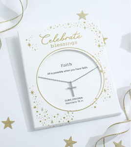 Faith Cross Necklace by Celebrate Blessings