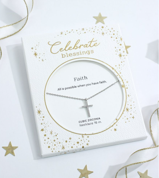 Faith Cross Necklace by Celebrate Blessings