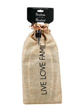 Load image into Gallery viewer, Live Love Family 13.5&quot; Wine Bag
