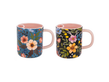 Load image into Gallery viewer, Floral Tea Mugs with Pockets
