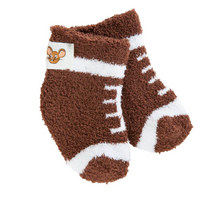 Load image into Gallery viewer, Football Snug Infant Cozy Crew Socks 0-12 Months
