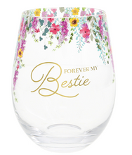 Load image into Gallery viewer, Forever Bestie Gift Boxed Stemless Wine Glass 17oz
