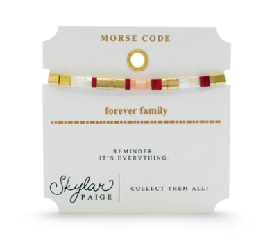 Forever Family Tila Morse Code Bracelet