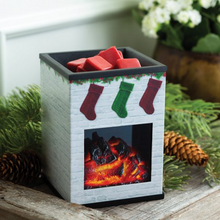 Load image into Gallery viewer, Illumination Fragrance Warmer- Holiday Fireplace
