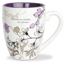 Load image into Gallery viewer, Friends Coffee Mug with Purple Flower 20 oz
