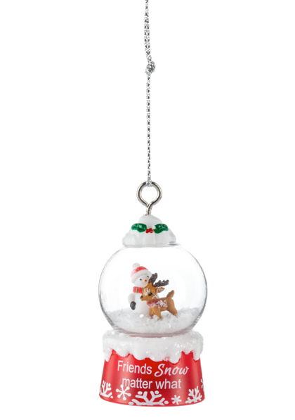 Friends Snow Matter What Snow Globe Ornament