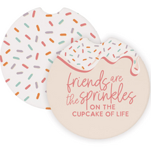 Load image into Gallery viewer, Friends are Like Sprinkles Car Coaster Set
