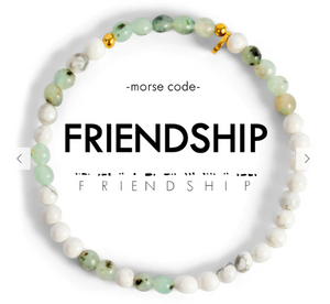 Friendship Zoisite & Jasper Morse Code Bracelet