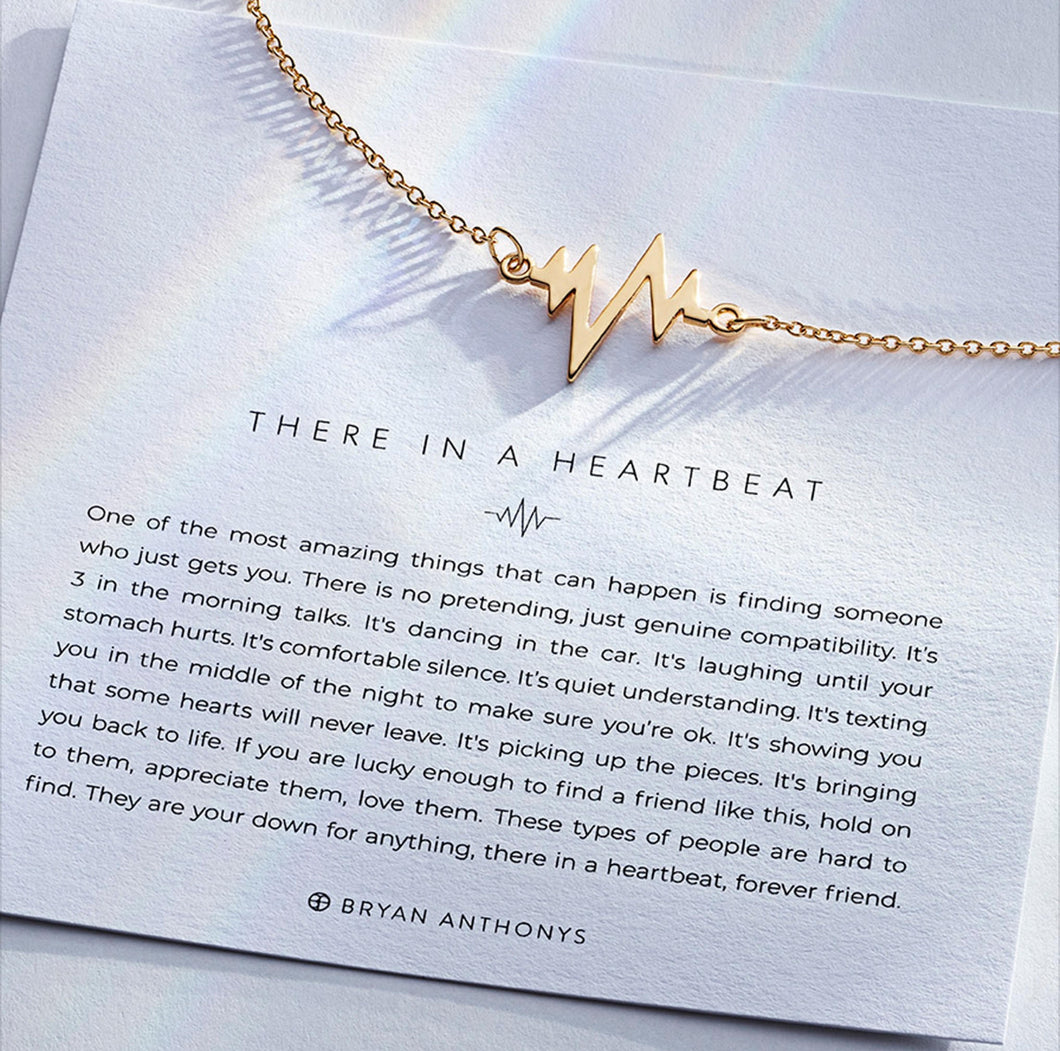 Bryan Anthonys There in a Heartbeat Necklace In Silver or Gold