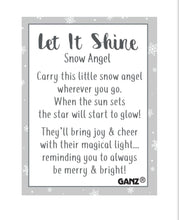 Load image into Gallery viewer, Let It Shine Snow Angel Charm/ Token
