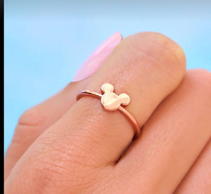 Mickey Rose Gold Ring Size 6