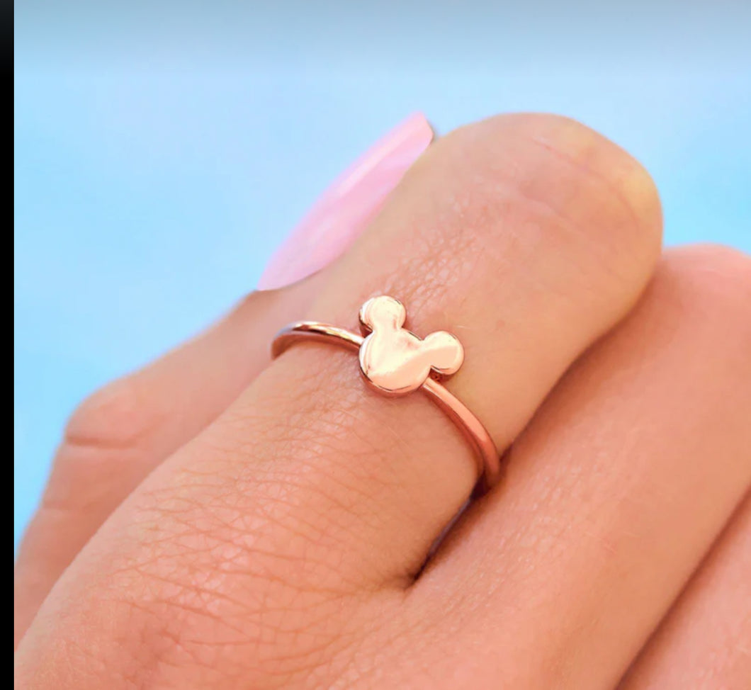 Mickey Rose Gold Ring Size 6