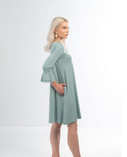 Load image into Gallery viewer, Eucalyptus Flutter Sleeve Dress
