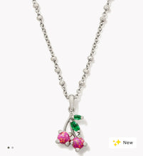 Load image into Gallery viewer, Kendra Scott Cherry Necklace Berry Opal in Gold or Silver
