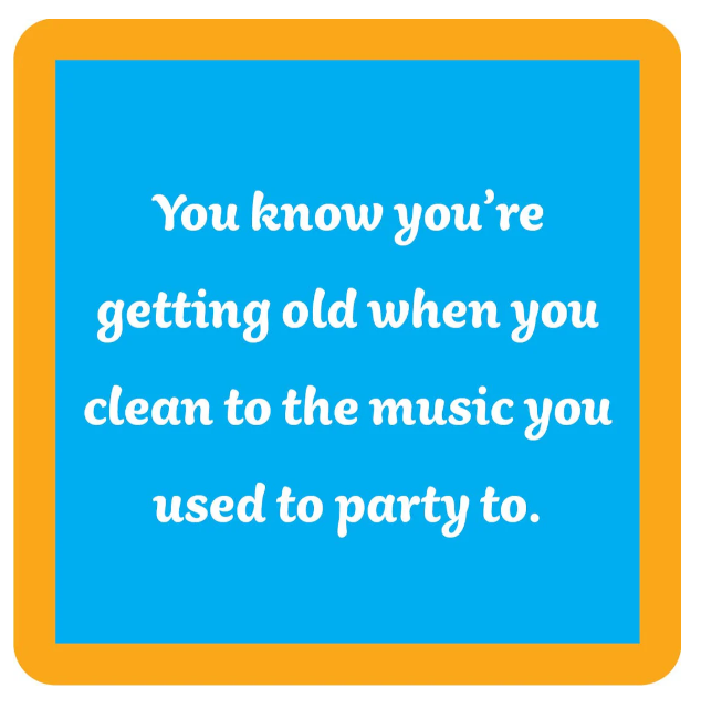 Funny Coaster Clean to Music
