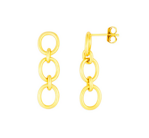 Gemma Gold Chain Earrings