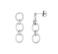 Load image into Gallery viewer, Gemma Silver Chain Earrings

