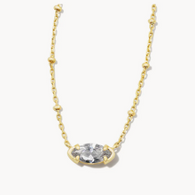 Load image into Gallery viewer, Kendra Scott Gold Genevieve Satellite Necklace In White Crystal

