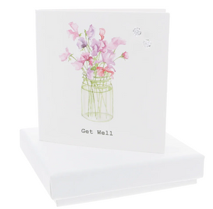 Get Well Gift Card with Earrings