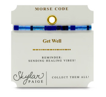 Load image into Gallery viewer, Get Well Morse Code Tila Bracelet
