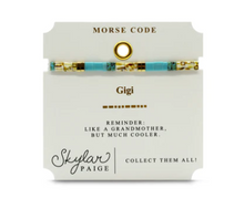 Load image into Gallery viewer, Gigi Morse Code Tila Bracelet
