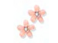 Glass Flower Stud Earrings