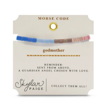 Load image into Gallery viewer, Godmother Morse Code Tila Bracelet
