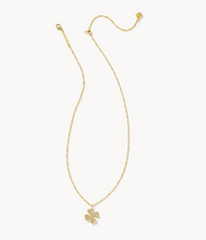 Load image into Gallery viewer, Kendra Scott Gold Clover Crystal Short Pendant Necklace
