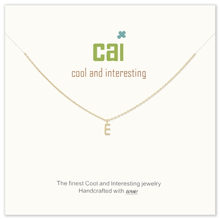 Gold Mini Initial Necklace
