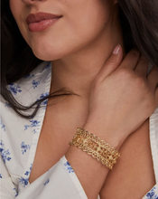 Load image into Gallery viewer, Kendra Scott Krista Lace Cuff Bracelet in Gold
