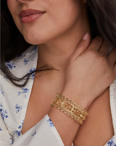 Kendra Scott Krista Lace Cuff Bracelet in Gold