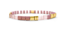 Load image into Gallery viewer, Good Vibes Morse Code Tila Bracelet
