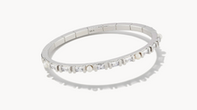 Load image into Gallery viewer, Gracie Bangle Rhodium White Mix M/L
