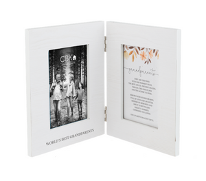 World's Best Grandparents Dual Frame 4 x 6 with Quote