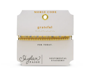 Grateful Sentimental Stackers Bracelet