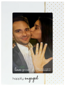 Happily Engaged 4" X 6" Frame
