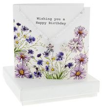 Load image into Gallery viewer, Happy Birthday 10mm Silver-Plated Cubic Zirconia
