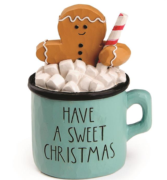 Have a Sweet Christmas Gingerbread Man in Mug
