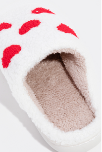 Red Heart Slippers Size L 9-10