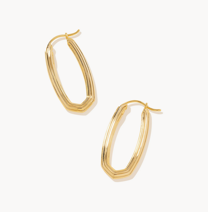 Kendra Scott Gold Heather Hoop Earrings