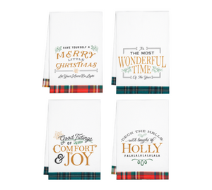 Holiday Message Tea Towels