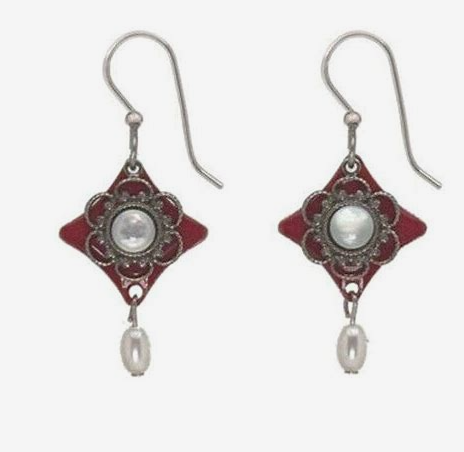 Holiday Mother of Pearl Earrings