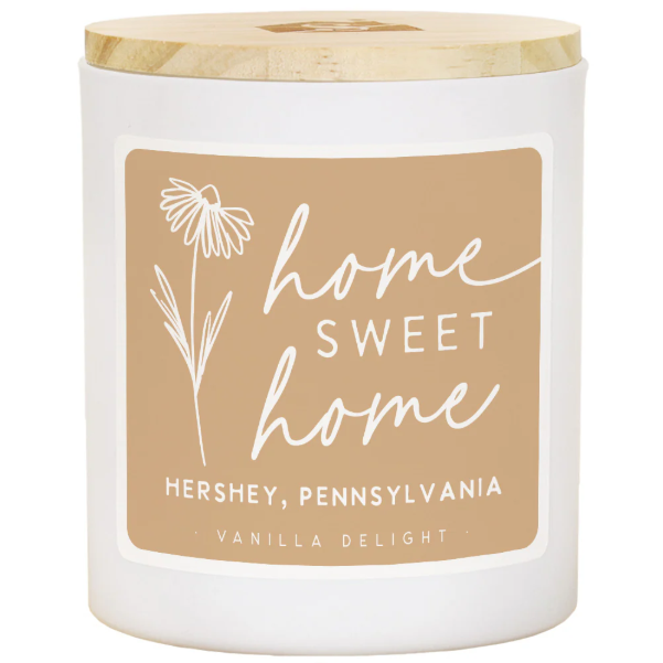 Home Sweet Floral Candle