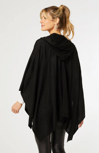 Hooded Kiara Lightweight Wrap/Shawl Black
