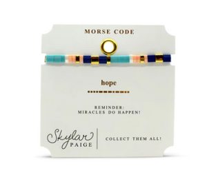 Hope Tila Morse Code Bracelet