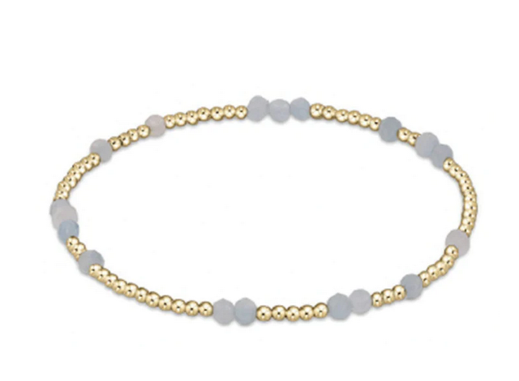 Hope Unwritten Gemstone Bracelet - Aquamarine