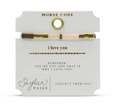 Load image into Gallery viewer, I Love You Tila Morse Code Bracelet
