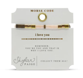 I Love You Tila Morse Code Bracelet