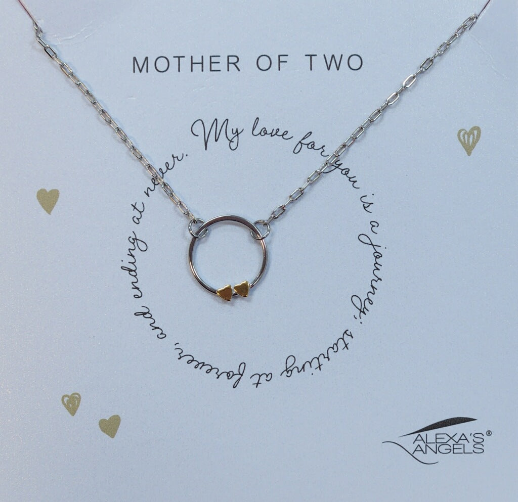 Mother of Two Necklace